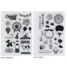 手作り手帳 バレットジャーナル こどものかお kodomo no kao クリアスタンプシートt 通販 文房具の和気文具 手帳 手作り 手帳 文具