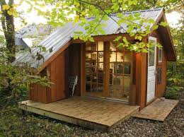 Just think how cozy this would on a snowy. This Rustic 400 Ft Tiny House Looks Like A Masterpiece Because It Is Pinaholic Backyard Sanctuary Backyard Studio Tiny Cottage