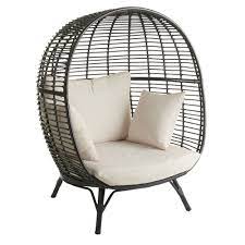 Free Standing Wicker Egg Chair Topdekoration Com Egg Swing Chair Hanging Egg Chair Swinging Chair