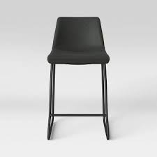Bowden Faux Leather And Metal Counter Stool Gray Project 62 Target In 2020 Counter Height Bar Stools Metal Counter Stools Leather Counter Stools