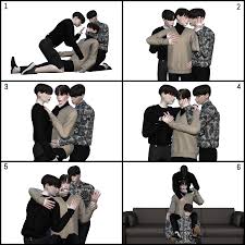 Minzza Love Triangle Pose Set You Need 1 Andrew S Minzza Love Triangle Sims 4 Couple Poses Poses Sims
