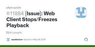 Issue]: Web Client Stops/Freezes Playback · Issue #11884 ·  jellyfin/jellyfin · GitHub