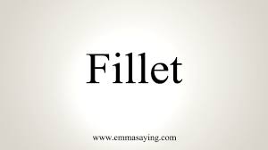 In american english, it is usually spelled 'filet' and pronounced /ˈfɪˌleɪ̯/ when referring to a cut of fish or meat. How To Pronounce Fillet Youtube