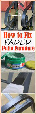 How To Fix Faded Furniture Using Just One Common Household Item Aluminum Patio Furniture Diy Home Repair Kitchen Repairs