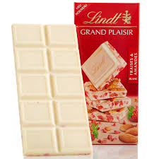 White Chocolate Strawberry Almond Grand Plaisir Bar Gourmet Chocolate Lindt White Chocolate White Chocolate Strawberries