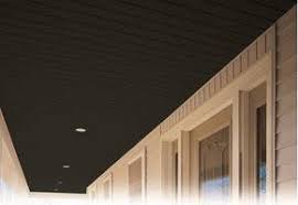 Beadboard vinyl soffits adds character and a subtle finishing touch that is unmatched by any other style. New Black Vinyl Soffit Offers Attractive And Low Maintenance Option For Porch Ceilings
