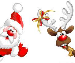 Imagen De Santa Con El Reno Bonitas Y Sin Fondo Dibujo De Navidad Arte De Navidad Santa Claus Dibujo