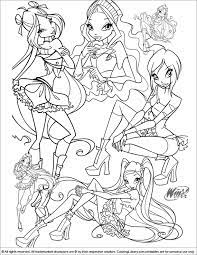 The franchise includes a television series, several video games, books, clothing range, product lines, theatrical films and dvds. Winx Club Coloring Book Page For Kids Coloring Library