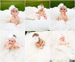 Pin By Brynn Soulliere On Sophie Photo Ideas Baby In Wedding Dress Baby Girl Photography Baby Photoshoot Girl