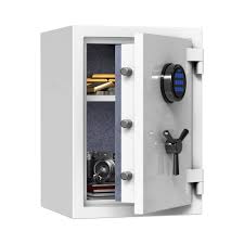 Digital Keypad White Fireproof Safe, Deluxe Safe Box, 1.29 ...