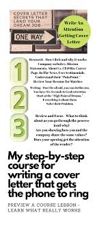 Write An Attention Getting Cover Letter Writing A Cover Letter Job Search Motivation Career Motivation