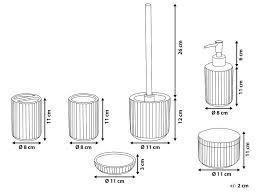 A minimal set of accessories would include nine pieces: 6 Piece Bathroom Accessories Set Grey Canela Furniture Lamps Accessories Up To 70 Off Avandeo Online Store