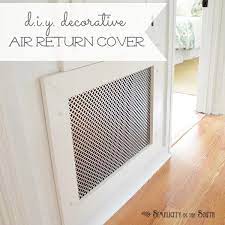 This is the simplest way to transform a drab, stained and rusty air vent into something that actually fits in your decor. How To Make A Decorative Air Return Vent Cover Simplicity In The South Vent Covers Diy Air Return Vent Cover Air Return