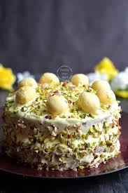 Step Wise Picture Recipe To Make One Of The Most Gorgeous And Delicious Eggless Rasmalai Cake An Rasmalai Cake Recipe Indian Desserts Indian Dessert Recipes