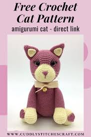 Free Crochet Cat Pattern - Cuddly Stitches Craft