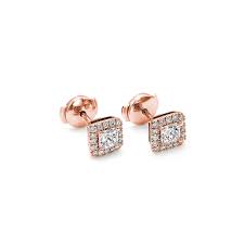 Check spelling or type a new query. My Girl Halo Diamond Studs Earrings In 18 Karat Rose Gold Shimansky