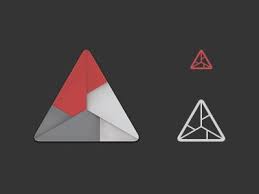 The symmetry of the triangle is attractive to eyes, mainly when all the three sides are the same size. Folds Origami Logo Clever Logo Design Graphic Design Inspiration
