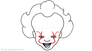 Inside the terrifying hoax sweeping coleman's phantom clown theory is rooted in the primal dread that so many children experience in. Face Pennywise Drawing Easy