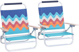 Resistant powder coated steel frame ; Buy Alpha Camp Low Beach Camping Folding Beach Chair With Cooler Bag Heavy Duty Steel Frame Support 250 Lbs Online In Uk B09226fgms
