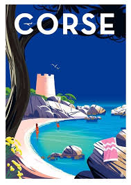 Corsica France Affiches De Voyage Retro Affiche De Voyage Affiches De Voyage