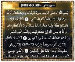 24 surah an noor سورة النور quran index search quran verses quran verses