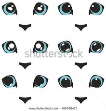 Cat Eyes Set Vector Illustration Cat Eyes Drawing Cartoon Cat Drawing Cute Cartoon Eyes
