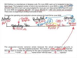 standard costing fixed overhead variances