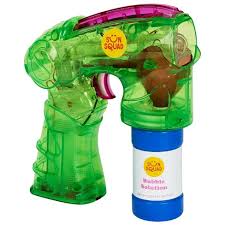 30.5cm (h) x 26.8cm (w) x 16.8cm (d) Light Up Bubble Blaster Green Sun Squad Target