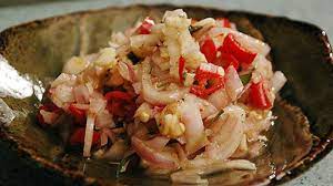 Raw Balinese Sambal Sambel Matah Recipe Raw Fish Recipes Sambal Seafood Recipes