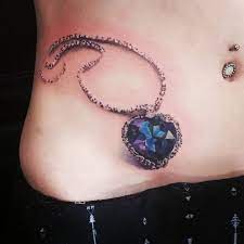 Jonathan Brookshire On Instagram Super Fun Heart Of The Ocean Tattoo Today Tattoo Girlswithtattoos Heartoftheocean Tattoos Ocean Tattoos Necklace Tattoo
