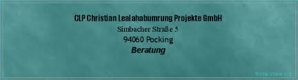 Handelsregisterauszug lealahabumrung vermögensverwaltung gmbh & co. Clp Christian Lealahabumrung Projekte Gmbh In Pocking