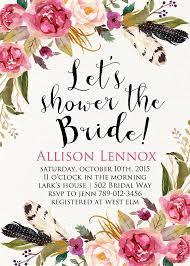 Printable Bridal Shower Invitation Boho Chic Feathers Bohemian Bachelorette Party Baby Shower The Bri Bohemian Bridal Shower Boho Bridal Shower Bridal Shower