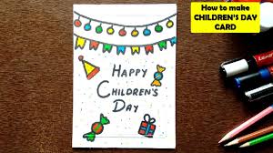 How To Make Childrens Day Card