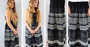 Und du kannst das kleid auch als rock tragen. Schnelles Kleid Nahen Fur Anfanger Ohne Schnittmuster