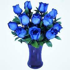 Or, if you're sending flowers overseas, we can deliver to over 140 countries. A Dozen Blue Roses In A Blue Vase By Flowers Story London Florists Flower Delivery Ontario Flower S Story Flower Shop