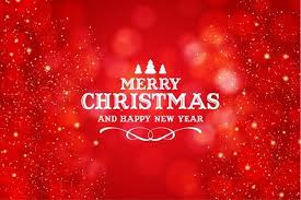 Download Merry Christmas And Happy New Year Logo With Realistic Christmas Red Bokeh Background For Free Merry Christmas Card Greetings Christmas Card Template Merry Christmas Card