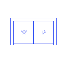 Is there a standard capacity? Laundry Closet Two Unit Layout Dimensions Drawings Dimensions Com