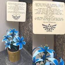 Maybe you would like to learn more about one of these? Someone Left These Botw Paper Flowers Outside Of Nintendo World In Nyc Breath Of The Wild