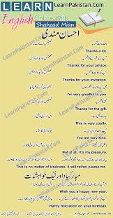 How To Speak English From Urdu Common English Sentences English Sentences Learn English Vocabulary Learn English Words