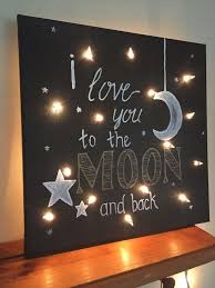 I Love You To The Moon And Back Lighted Canvas Lighted Canvas Art Diy Canvas Art Lighted Canvas
