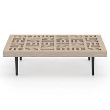 Its sturdy and elegant wood design is versatile, blending with a variety of furniture styles. Zoe Modern Classic Brown Teak Wood Low Outdoor Coffee Table 31 W 40 W Kathy Kuo Home