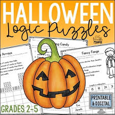 With math there are formulas and rules to learn and some basic. Halloween Math Logic Puzzles Halloween Activities For Grades 2 5