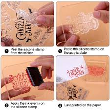 I find peg stamps are simple to use and versatile… i was so happy to discover rubber stamp tapestry through the frugal crafter on youtube. 9 Sheets Christmas Theme Clear Stamps Silicone Stamp Cards Christmas Silicone Clear Stamps For Card Making Decoration Scrapbooking Album Supplies Walmart Canada