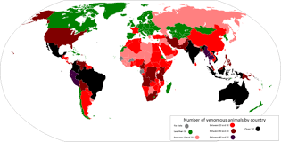Countries With The Most Venomous Animals Brilliant Maps