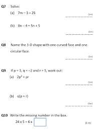 A FREE YEAR 7 MATHS TEST-TEST 1 | Teaching Resources