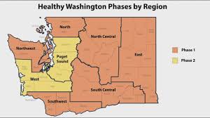 The map below shows the status of each county as the state continues. Two Regions Moving To Phase 2 Of Washington S Reopening Plan As Criteria Eases Abc10 Com
