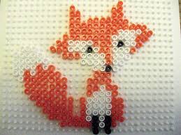 Diy Un Joli Renard En Perles Hama Motifs Perles Hama Perles Hama Schemas De Bijoux En Perles