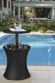 Wine Cooler Side Table In 2020 Patio Bar Table Outdoor Patio Bar Patio Cooler