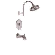 Premier Essen Single-Handle 1-Spray Tub and Shower Faucet in Brushed Nickel  (Valve Included) 120094 - The Home Depot