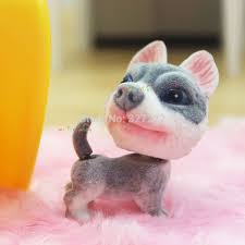 Ucuz Sevimli Oyuncak Minivan Sibirya Husky Kopek Kopek Bebek Bobble Kafa Kuyruk Sevimli 1 12 Olcekli Dollhouse Minyaturler Aksesuarlari Satin Kalite Bebek Evle